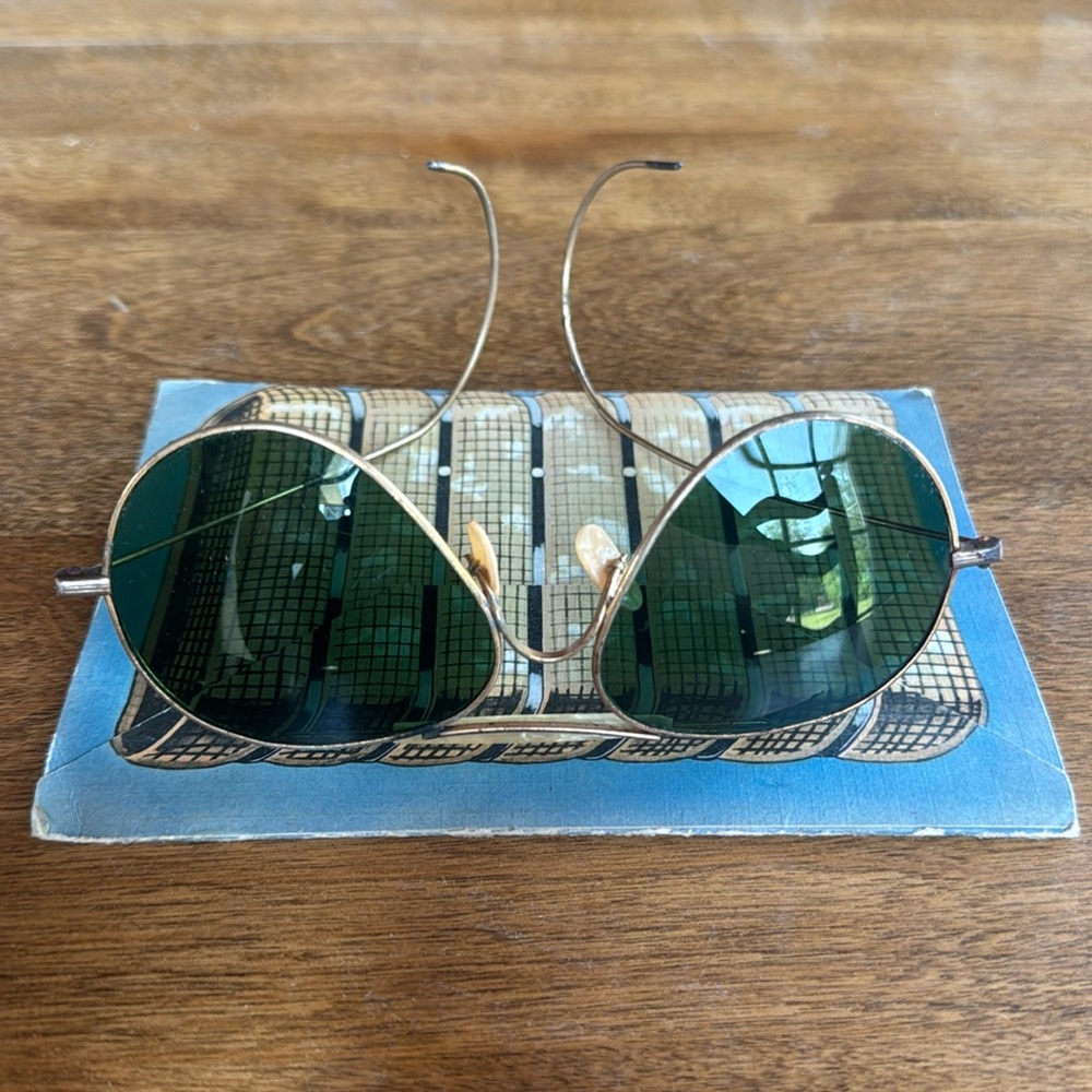 WWII Era Aviator Sunglasses (antique)